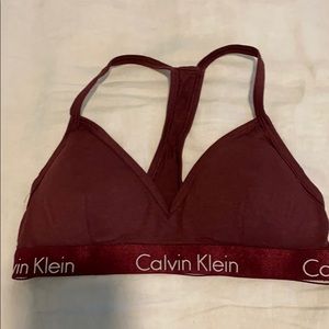 Calvin Klein bralette (Burgundy)